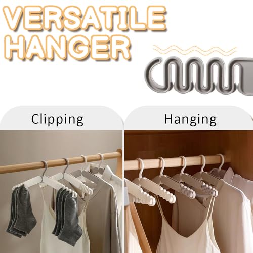 Portable Foldable Travel Hangers - Lightweight Collapsible Clothes Drying Hangers (4 Pack)