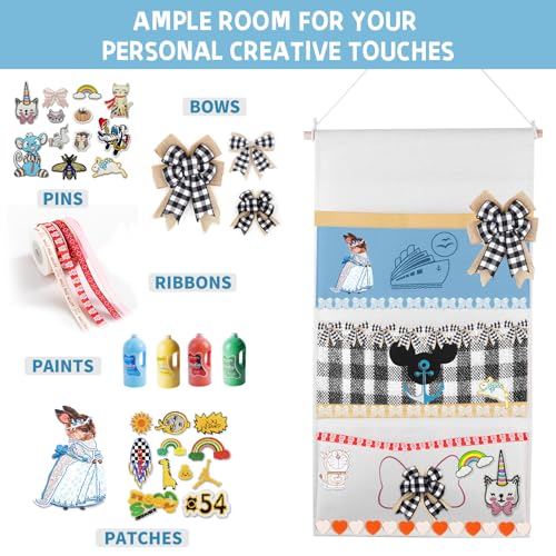 3-Pocket Fish Extender Hanger - White for Disney Cruise Door Decor