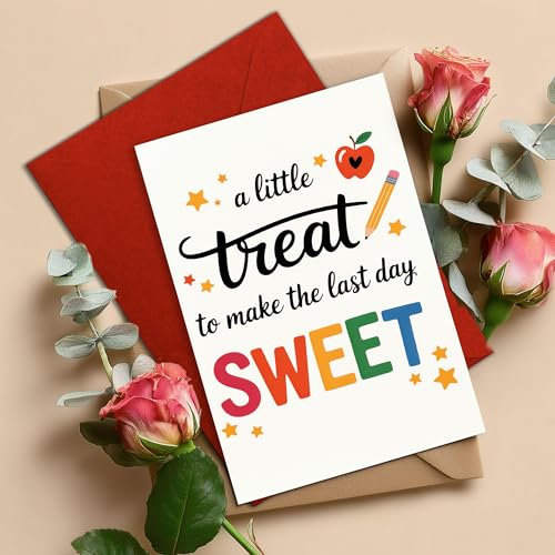 Last Day of School Thank You Card for Students & Teachers