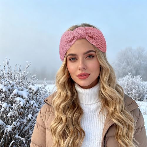 Knit Winter Headband for Women 3-Pack Ear Warmer Hairband