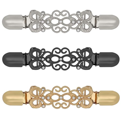 Vintage Sweater Clips - 3 Pcs Cinch Clips for Dresses & Cardigans