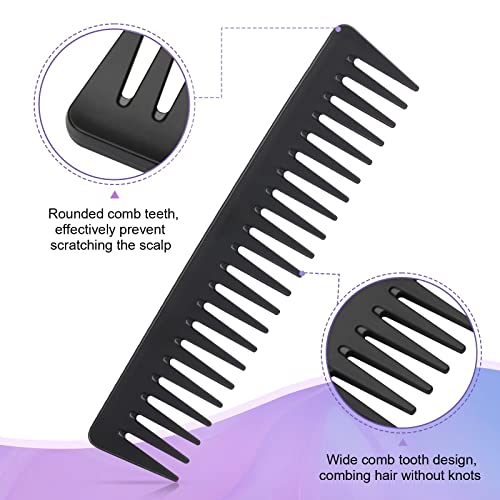 Anmieciu 4-Piece Hair Brush and Styling Comb Set in Black