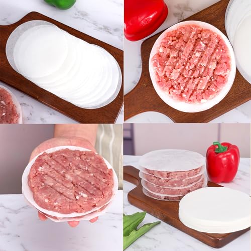 100 Pcs Unbleached Wax Paper Sheets for Baking & Cooking