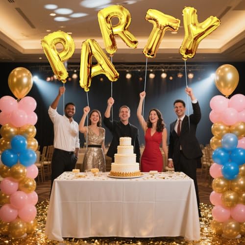 40 Inch Gold Letter T Foil Balloon - Perfect for Celebrations