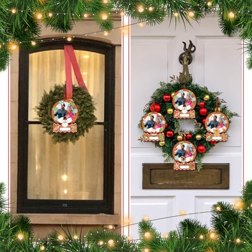 Christmas Picture Frame Craft Kit - 24 Snow Globe DIY Sets with Red and Green Variations