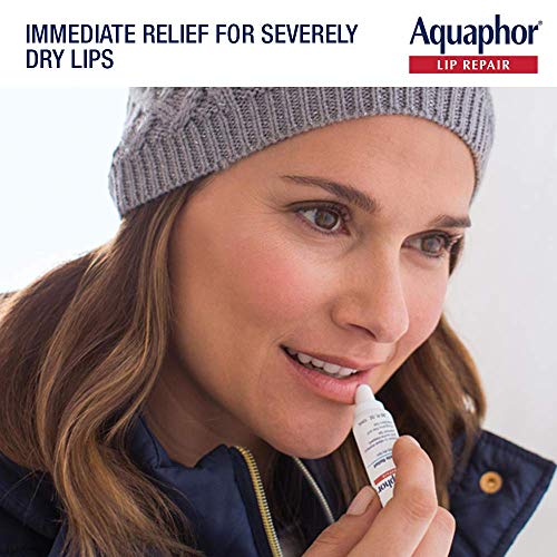 Aquaphor Lip Repair Ointment - Long-Lasting Moisture for Dry Chapped Lips 0.35 oz