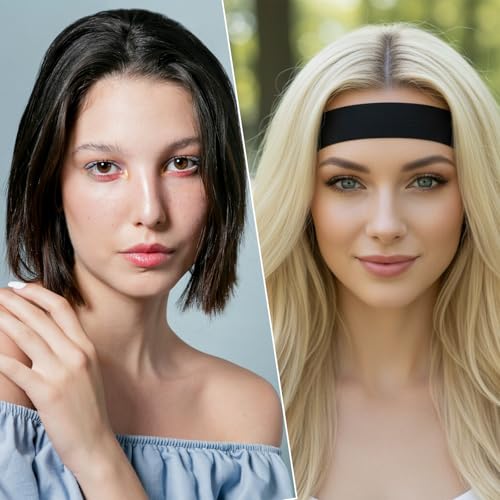 Ocapind 2 Pcs Velvet Wig Melting Band for Lace Front Wigs, C-Shaped Ear Painless Elastic Headband