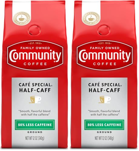 Community Coffee Cafe Special Half-Caff Medium Dark Roast 12oz