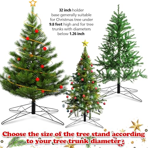 32 Inch Christmas Tree Stand for Artificial Trees - Dark Green