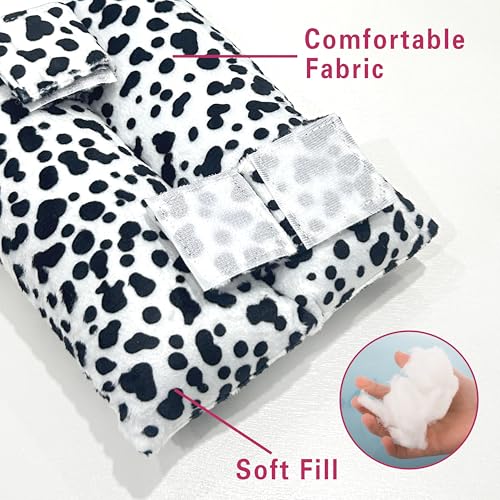 Chemo Port Seatbelt Pillow - Post-Surgery Mastectomy Comfort (Black/White)