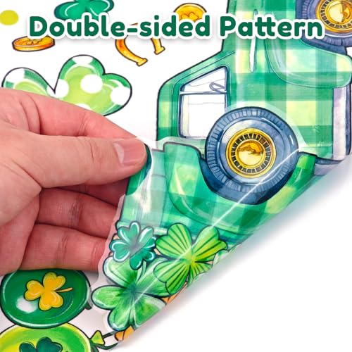 St. Patrick's Day Window Clings 8 Sheets Shamrock Glass Decals