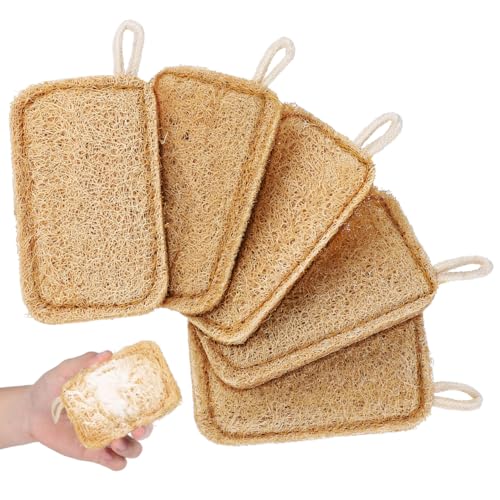 Natural Loofah Dish Washing Brush - Eco-Friendly Kitchen Scrubber