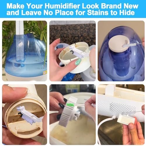 XANGNIER Multicolor Humidifier Cleaning Brush Kit - 8 Pcs