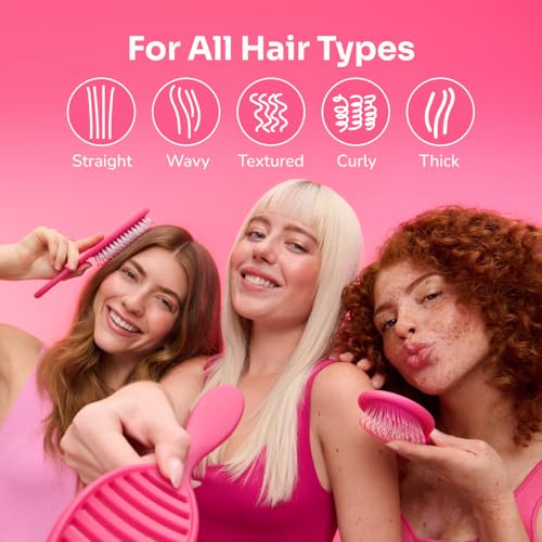 Wet Brush Mini Detangler Hair Brush - Black Travel Size Detangling Tool