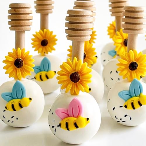 Sunflower Silicone Mold Set - 4 Pack Daisy Flower Molds for Cake Decorating, Fondant, Polymer Clay, and Chocolate Crafting