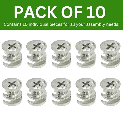 Cam Lock Nut 23MM Replacement for IKEA Hardware - Pack of 10