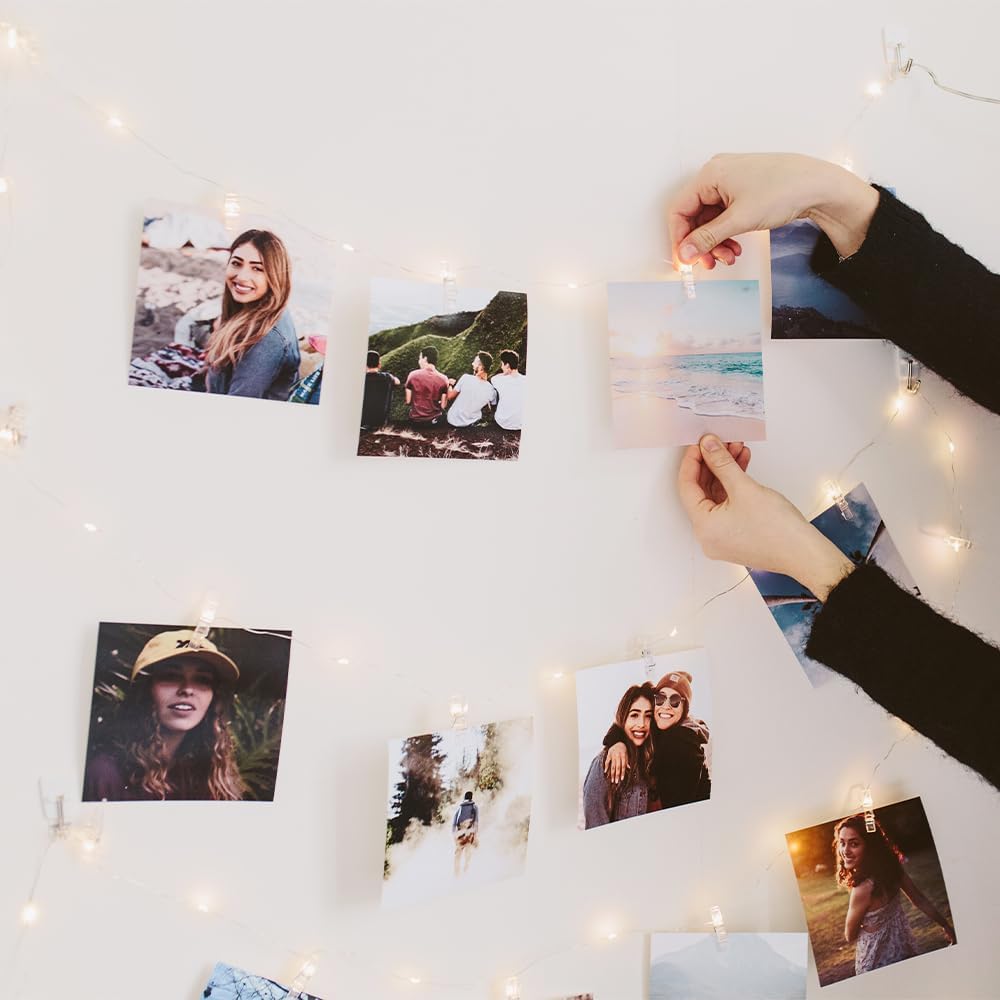 PicPrint 4x4 Glossy Photo Prints - Custom Square Prints Made to Order in the USA | Set of Ten