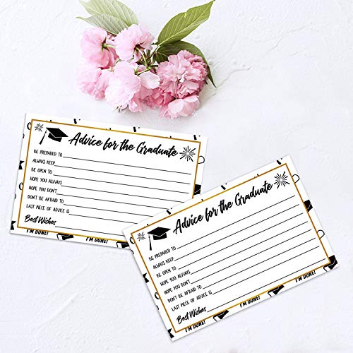 50 Graduation Advice Cards for Class of 2025 - 4x6 Inch