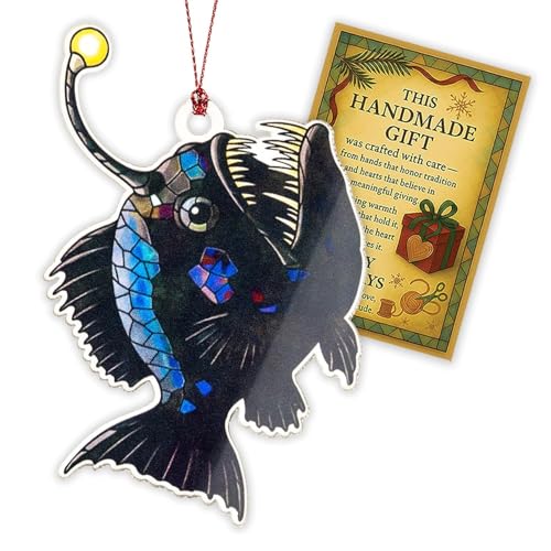 Anglerfish Christmas Ornament 2026 - Unique Nautical Holiday Decor