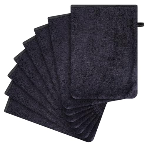 PHOGARY 6 Pack Microfiber Shower Gloves & Makeup Remover Mitts