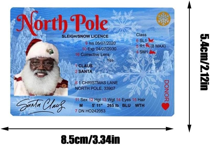 Santa Claus Lost Driver's License Ornament - Fun Christmas Decor