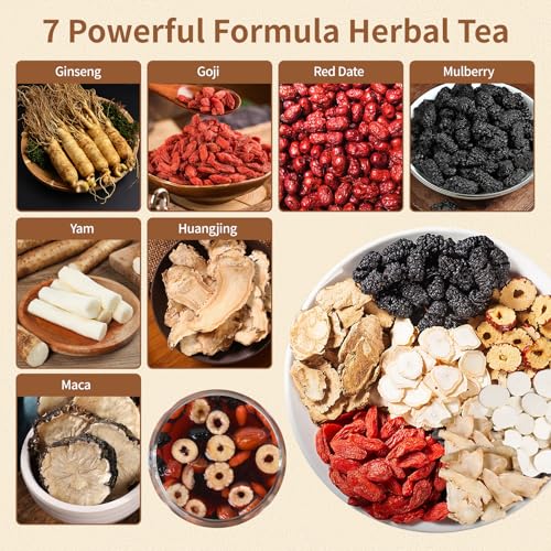 Ginseng Six Treasure Tea Bags - 30 Count for Kidney Detox & Repair