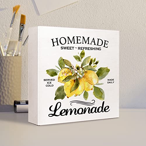 Homemade Lemonade Wooden Plaque Sign for Home Decor