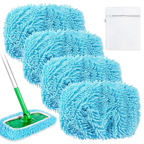 KEEPOW 4 Pack Wet Pads Refill for Swiffer Sweeper Mop