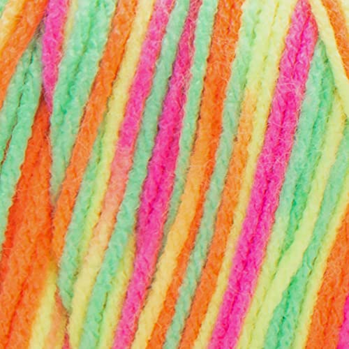 Red Heart Super Saver Yarn - Day Glow, Medium Weight 100% Acrylic