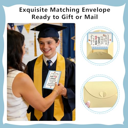 8th Grade Graduation Card - Goodbye Middle School, Hello High School