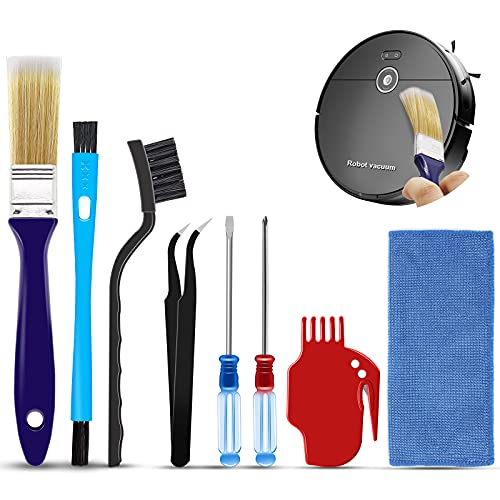 Midukit Robot Vacuum Cleaning Kit with Brush, Cloth & Hair Cutter