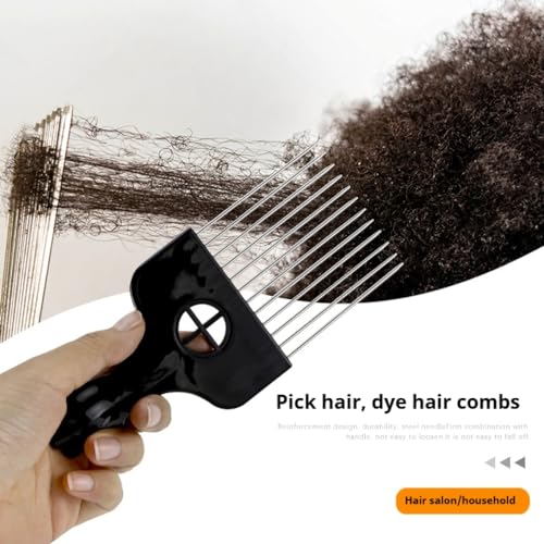 TIKIYOUN 2-in-1 Afro Hair Pick and Twist Comb Set for Curls
