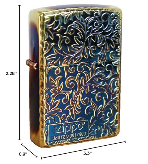 ZIPPO Lighters Arabesque Design case Limited 2KA-BGI LTD