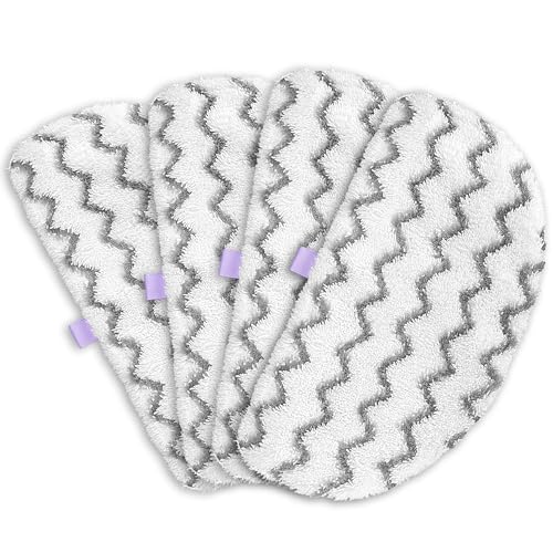 Tidy Monster 4-Pack Microfiber Scrubbing Steam Mop Pads for Bissell PowerFresh
