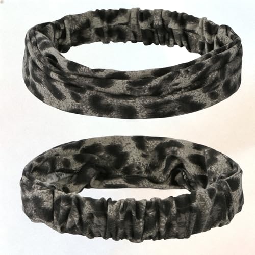 Dancepanda Leopard Print Elastic Headband for Women Soft Non-Slip Hair Band