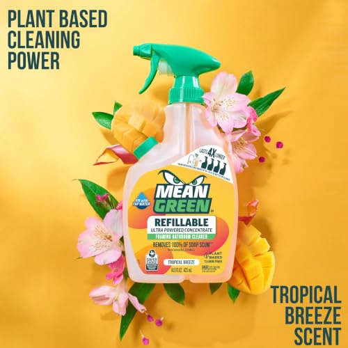 Mean Green Refillable Ultra Powered Bathroom Cleaner Concentrate,