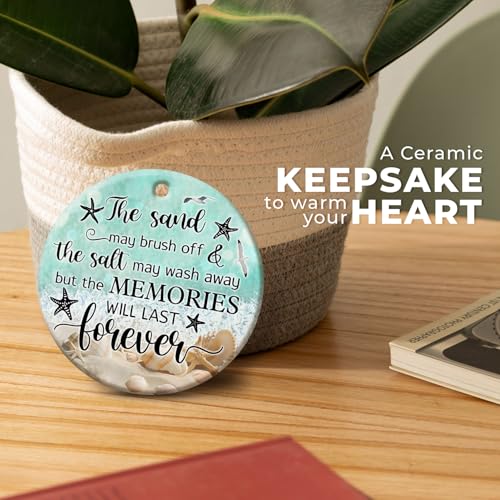 Beach Lover Christmas Ornament for Women - Coastal Holiday Keepsake - Variation: Beach Lover 1