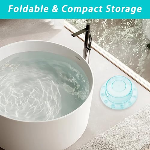 6.1 Inch Bathtub Overflow Drain Cover Plug - 2 Pack Transparent PVC