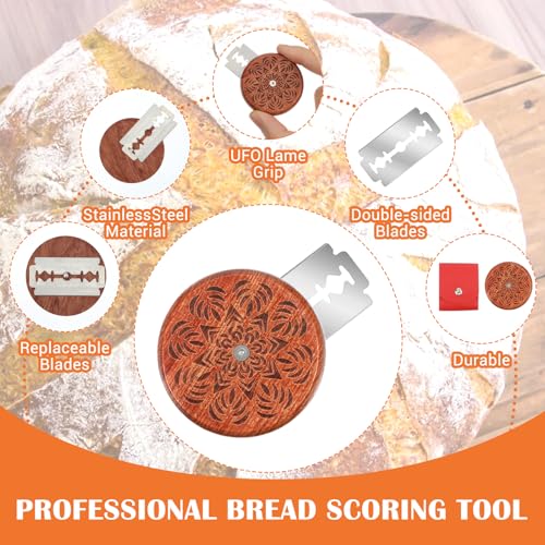 Professional Bread Lame Cutter with 5 Blades & Magnetic Storage
