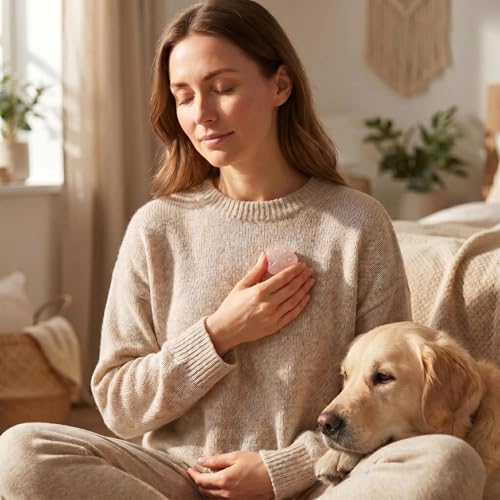 Rose Quartz Rainbow Bridge Pet Memorial Gift - Paw Print Keepsake