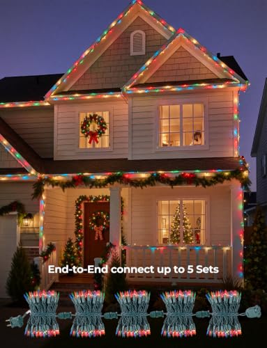 Multicolor Christmas Lights 20FT Incandescent String Lights - 100 Count