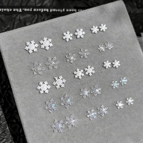 UEYRSEDB 3D Alloy Goth Punk Nail Charms Set for DIY Manicure