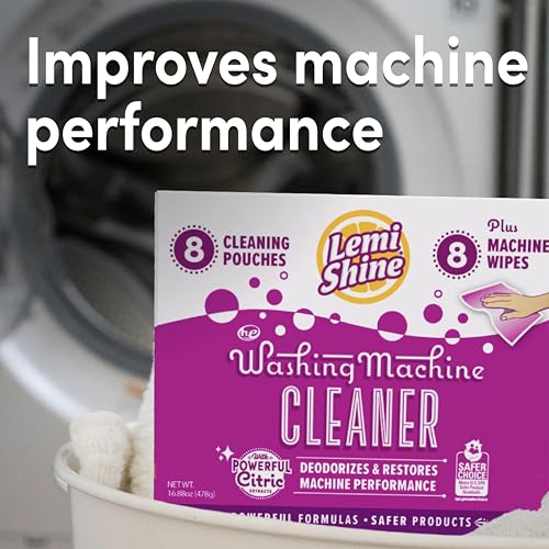 Lemi Shine Washing Machine Cleaner - Citric Acid Powder & Wipes