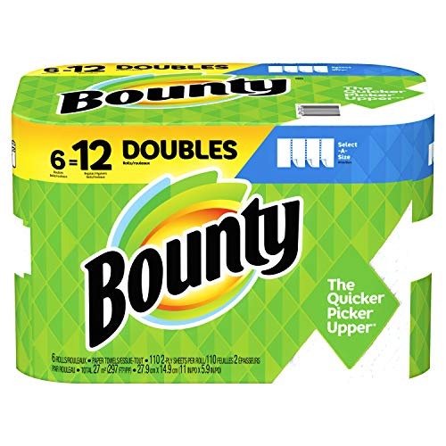 Bounty Select-a-Size Kitchen Paper Towels, 2-Ply, 8-Pack (74 Sheets/Roll)