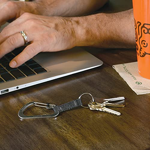 Nite Ize SlideLock Aluminum Locking Carabiner Key Ring