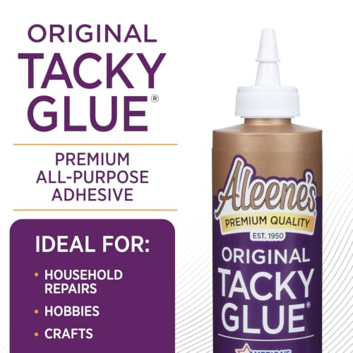 Aleene's All Purpose Tacky Glue 8 Fl Oz - Clear Flexible Craft Adhesive
