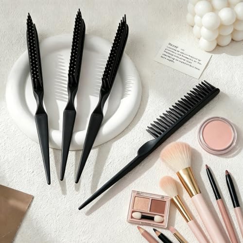 3 Row Hair Comb Set for Natural Curly Hair Styling and Detangling 4PCS