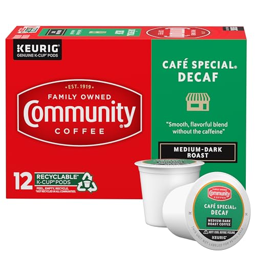 Community Coffee Café Special Decaf Pods - 12 Count Medium Dark Roast