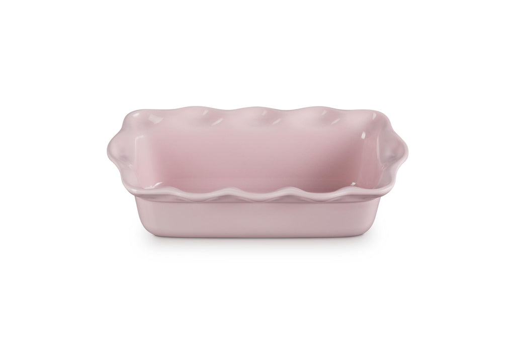 Le Creuset Stoneware Heritage Fluted Loaf Pan, 9", Chiffon Pink