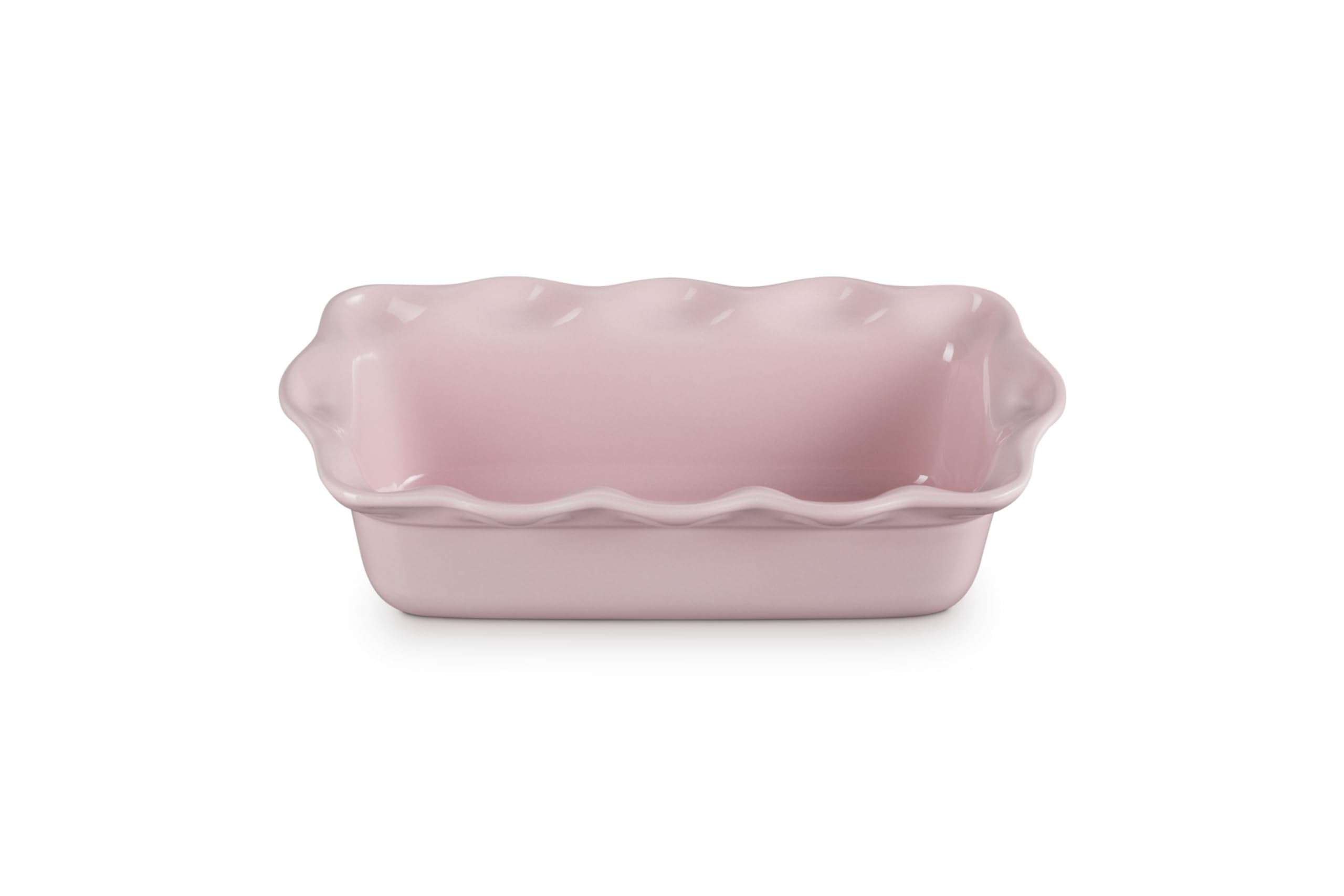 Le Creuset Stoneware Heritage Fluted Loaf Pan, 9", Chiffon Pink